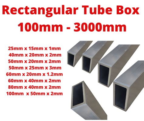 rectangular box sizes